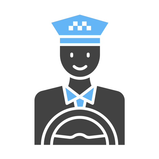 Taxi driver Generic Blue icon