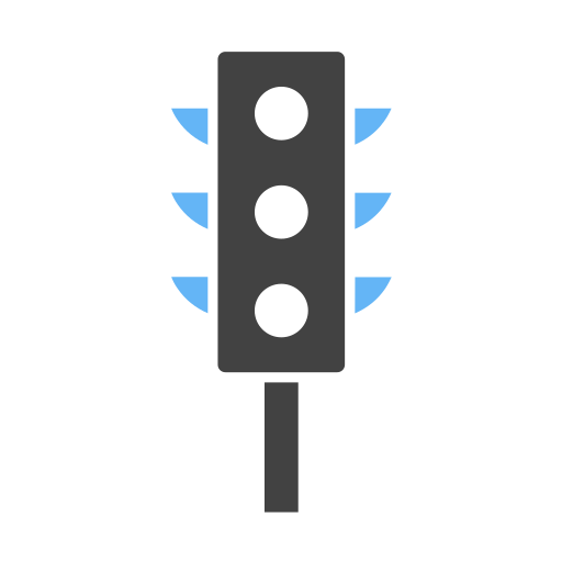 feu de circulation Generic Blue Icône
