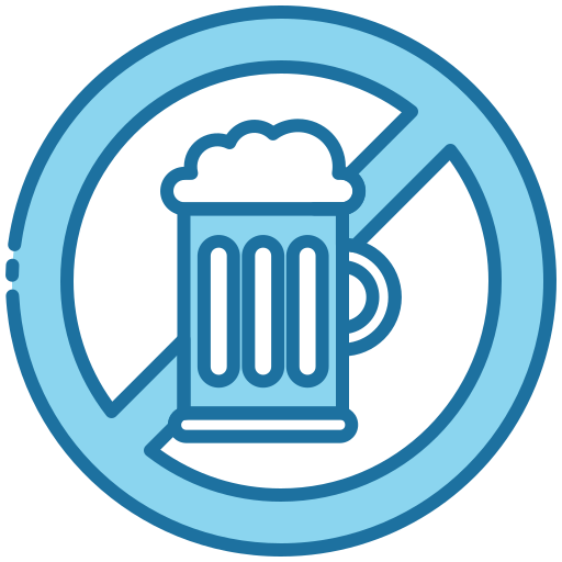 アルコールなし Generic Blue icon