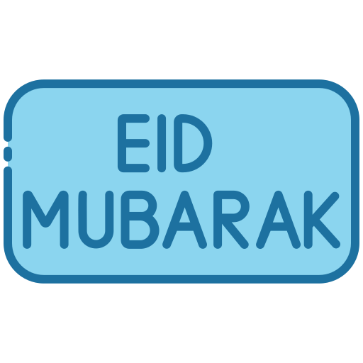 eid mubarak Generic Blue Ícone