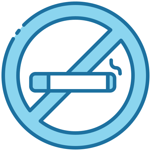 담배를 피우지 마십시오 Generic Blue icon