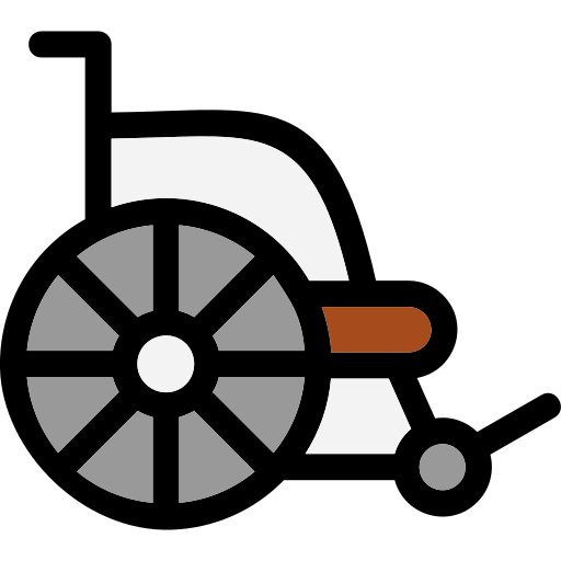 silla de ruedas Generic Outline Color icono