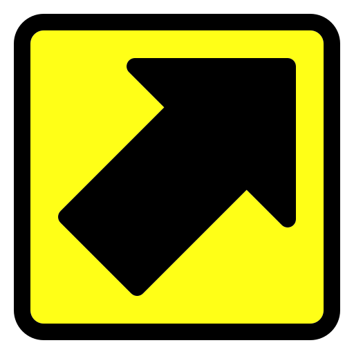 freccia in alto Generic Outline Color icona