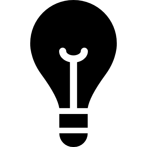 elettricità della lampadina  icona