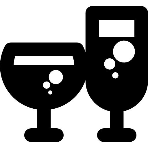 kieliszki do wina  ikona