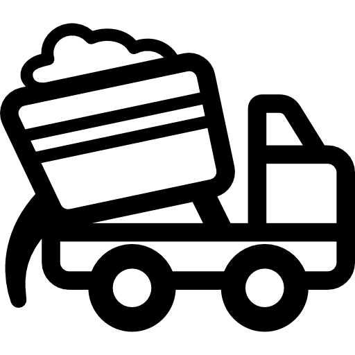 beladen vrachtwagen  icoon