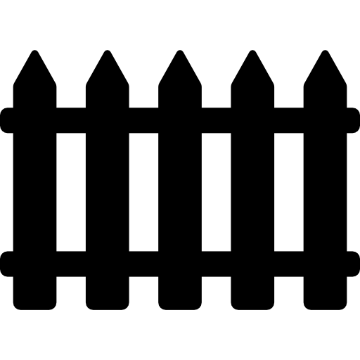 Picket fence Pictograms Fill icon