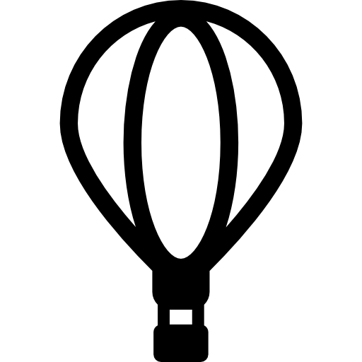 duży balon powietrzny  ikona