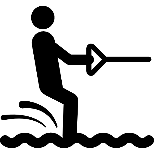 waterski Pictograms Fill icoon
