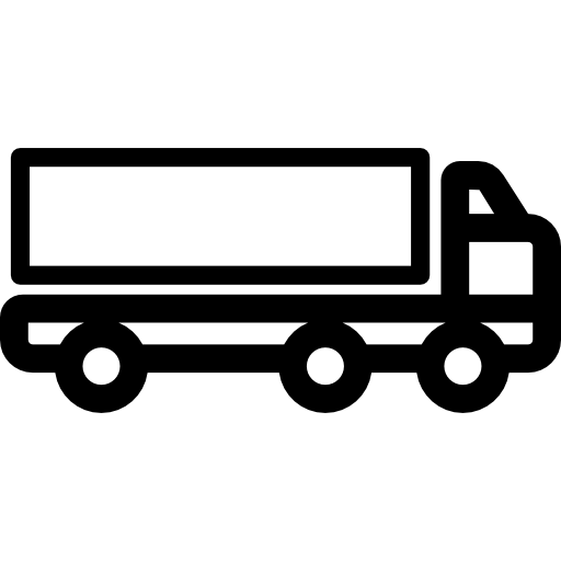 aanhangwagen vrachtwagen  icoon