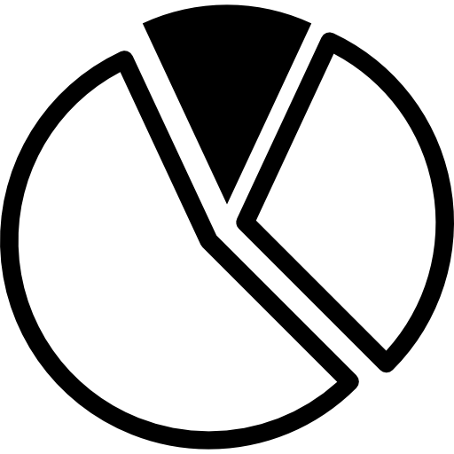 rundes kreisdiagramm  icon