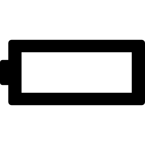 Empty battery  icon