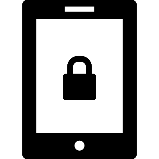Заблокированный планшет  иконка