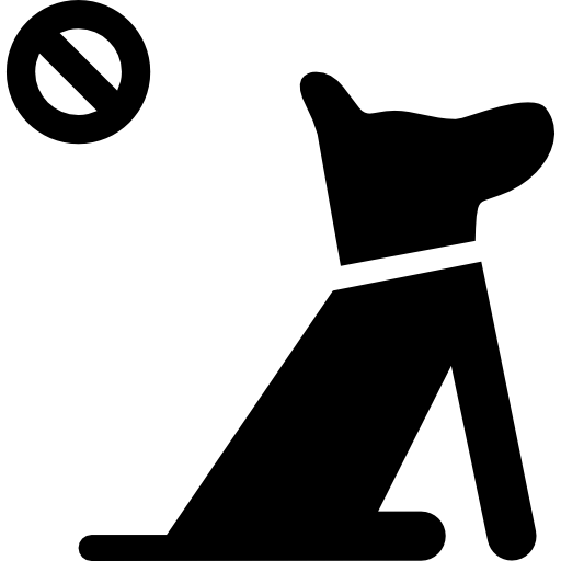 애완 동물 반입 불가  icon