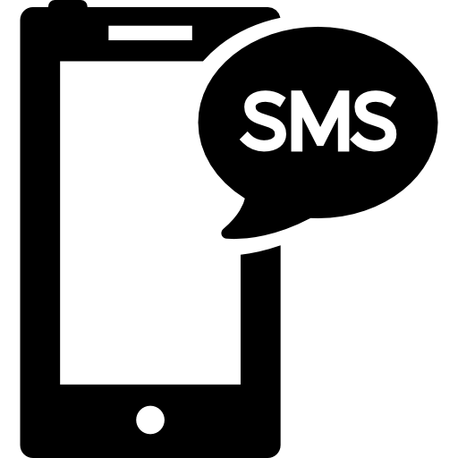 mensaje sms  icono