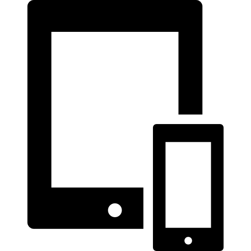 tablet y smartphone  icono