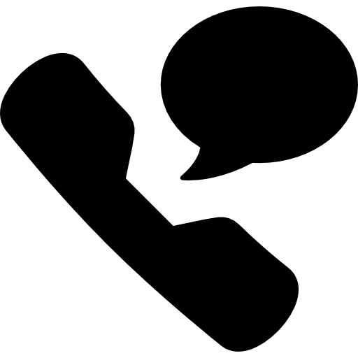 conversación telefónica  icono