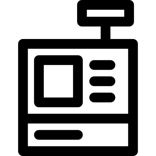 caja registradora Kiranshastry Lineal icono