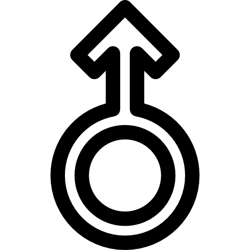 marte Basic Rounded Lineal icono