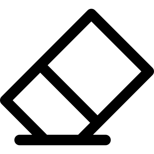 Eraser Kiranshastry Lineal icon