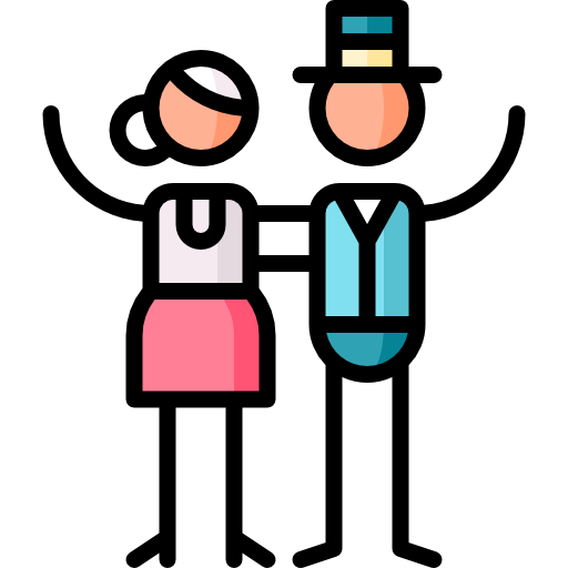 bräutigam Puppet Characters Lineal Color icon