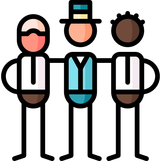 Жених Puppet Characters Lineal Color иконка