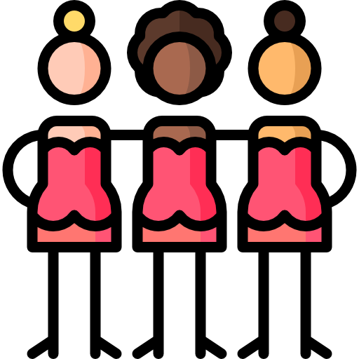 Bride Puppet Characters Lineal Color icon