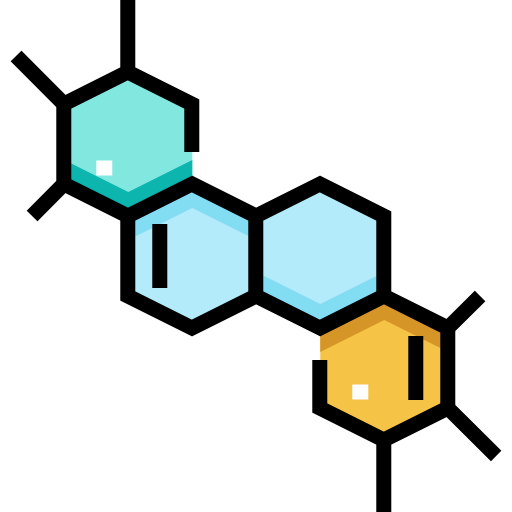 química Detailed Straight Lineal color icono