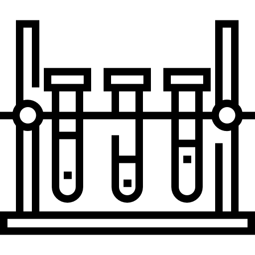 tubos de ensayo Detailed Straight Lineal icono