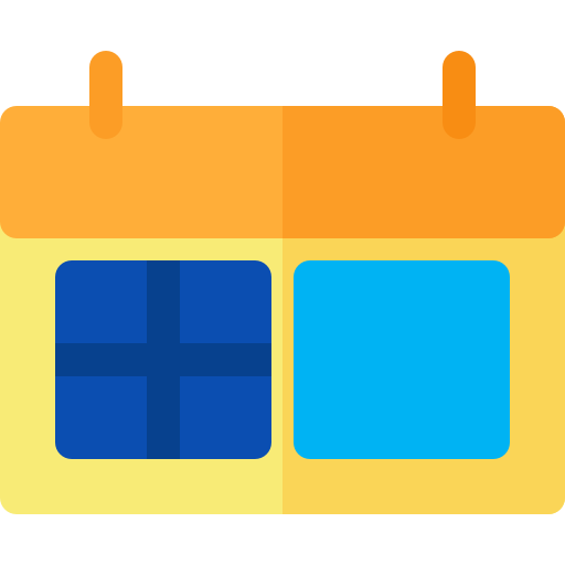 Calendar Basic Rounded Flat icon