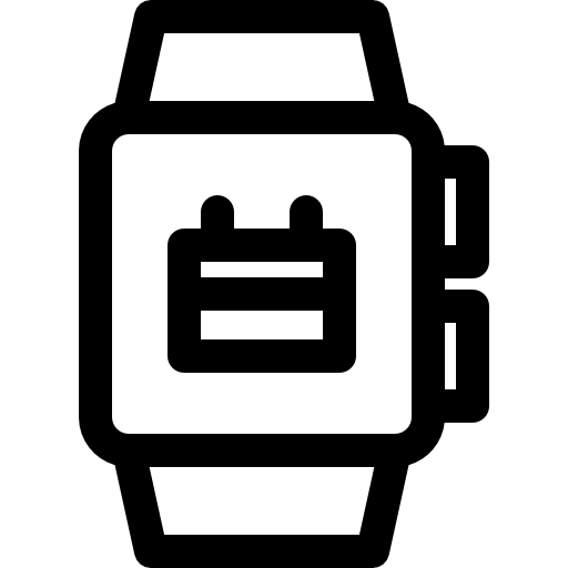 スマートウォッチ Basic Rounded Lineal icon
