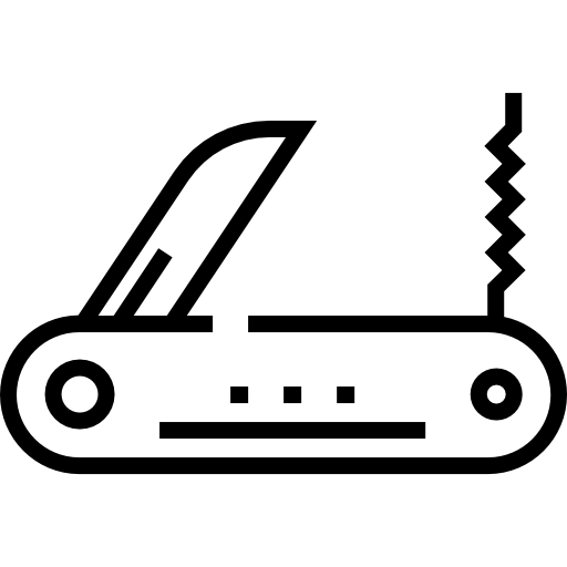 스위스 칼 Detailed Straight Lineal icon