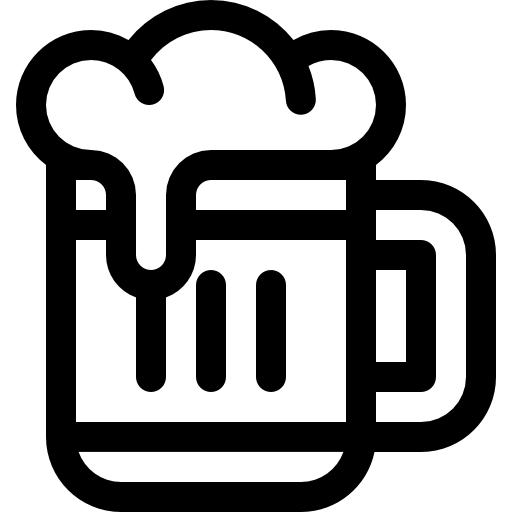 birra Basic Rounded Lineal icona