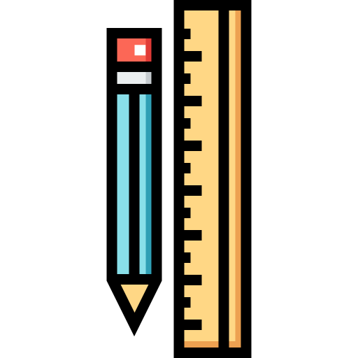 鉛筆 Detailed Straight Lineal color icon