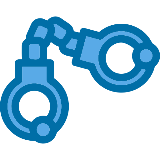 Handcuffs Generic Blue icon