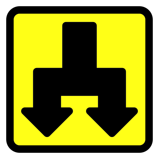 Two way Generic Outline Color icon