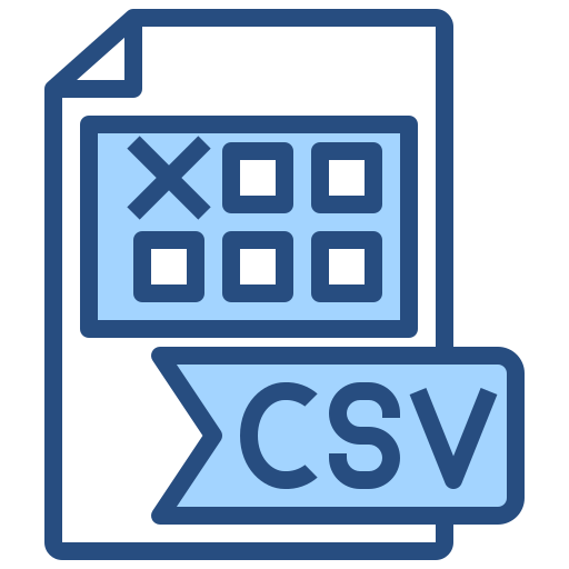 csv Generic Blue ikona