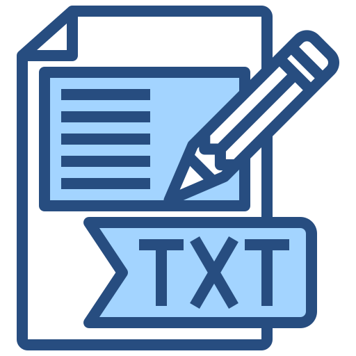 txt Generic Blue icon