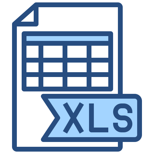 xls Generic Blue icon