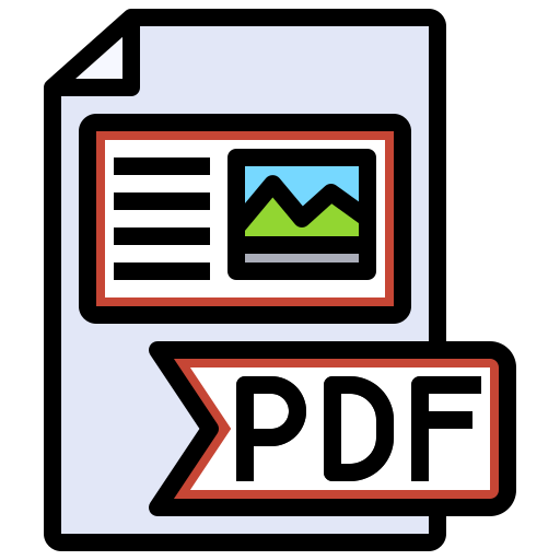 pdf Generic Outline Color ikona