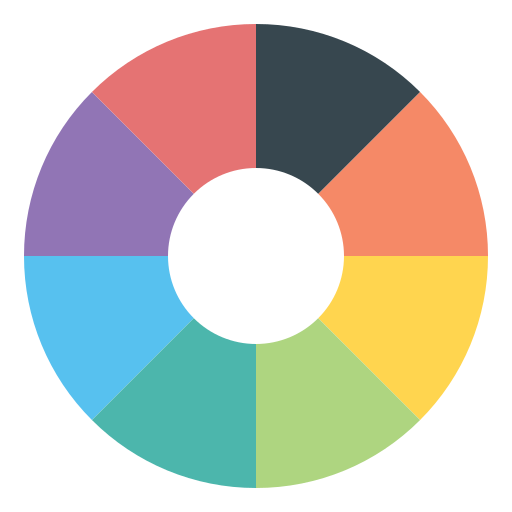 palette de couleurs Generic Flat Icône