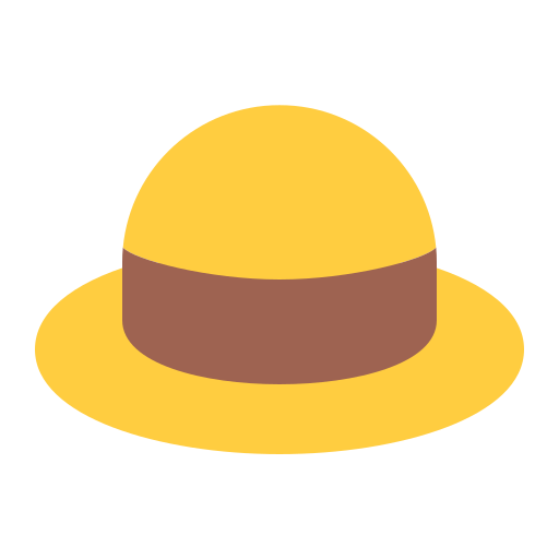 chapeau de paille Generic Flat Icône