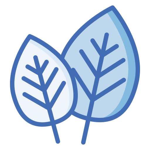 bladeren Generic Blue icoon