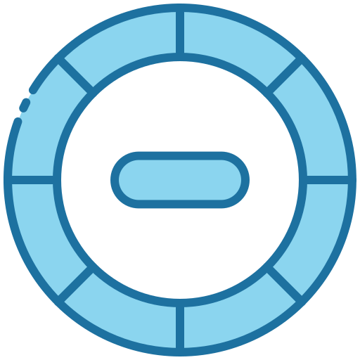 pokerchip Generic Blue icoon