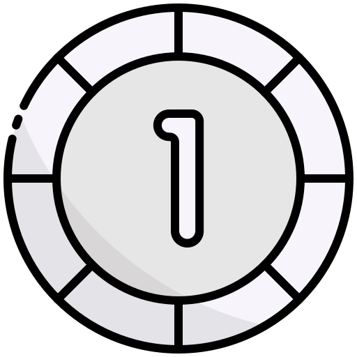 ポーカーチップ Generic Outline Color icon