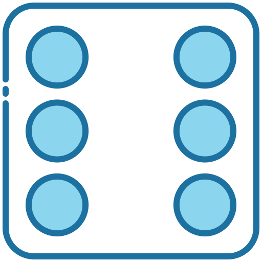 サイコロ Generic Blue icon