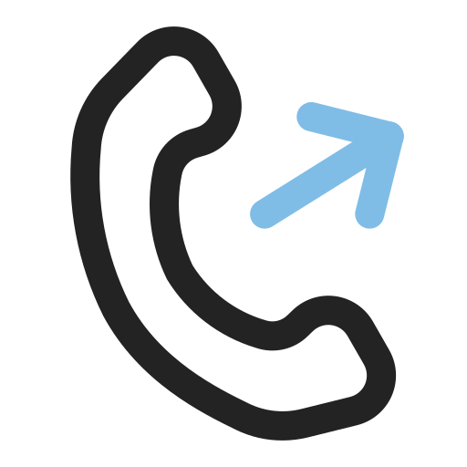 Out call Generic Outline Color icon