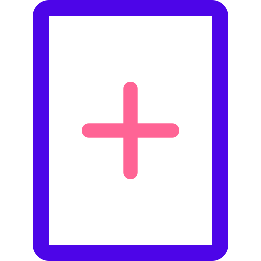 Add file Generic Outline Color icon