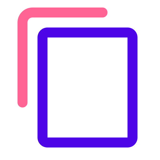 Copy Generic Outline Color icon