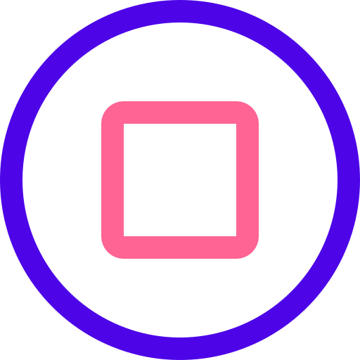 Record Generic Outline Color icon